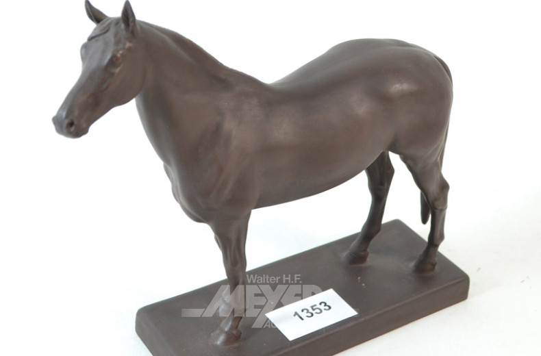 Figur, Böttgersteinzeug ''Pferd'', MEISSEN