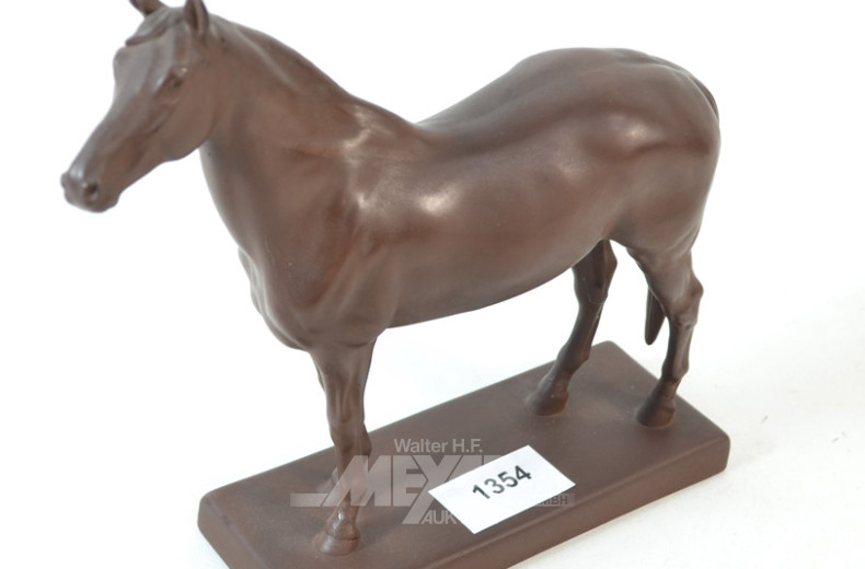 Figur, Böttgersteinzeug ''Pferd'',