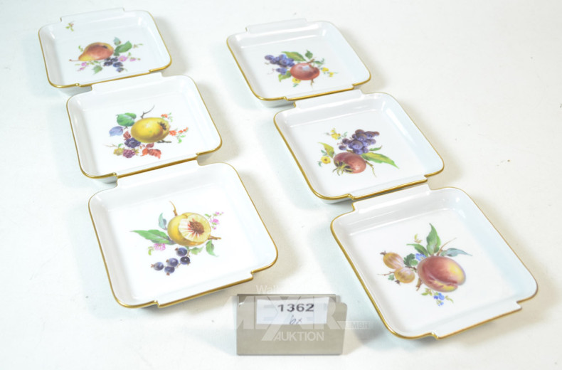 6 kl. Gebäckschalen, MEISSEN