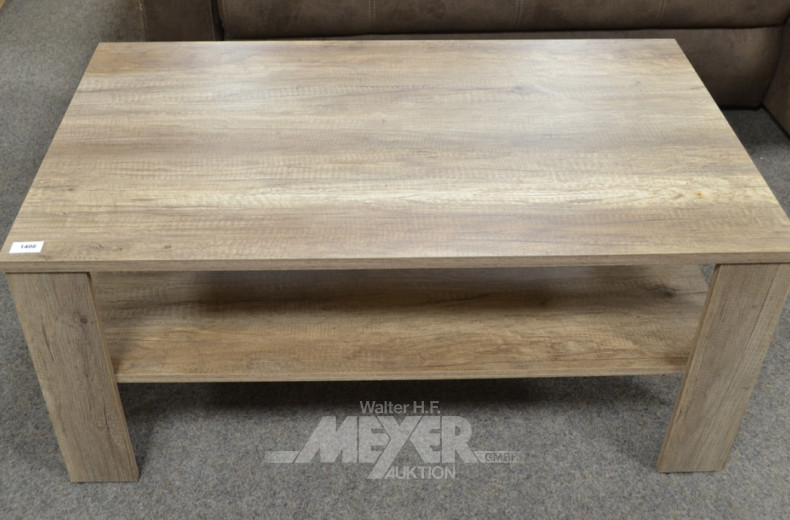 Couchtisch, 2 Lagen, furniert,