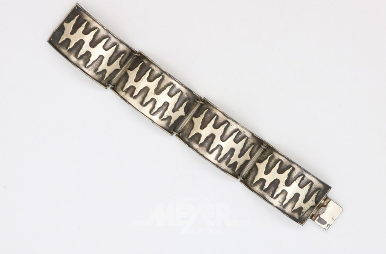Silberarmband mit 4 Gliedern,