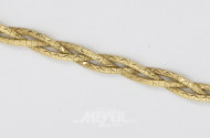 Armband, 585er GG, Zopfmuster