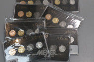 8 europ. Edelmetall-Münzsätze