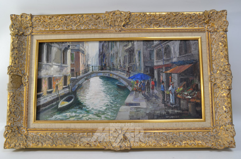 Gemälde ''Venedig''  r.u. unleserl.