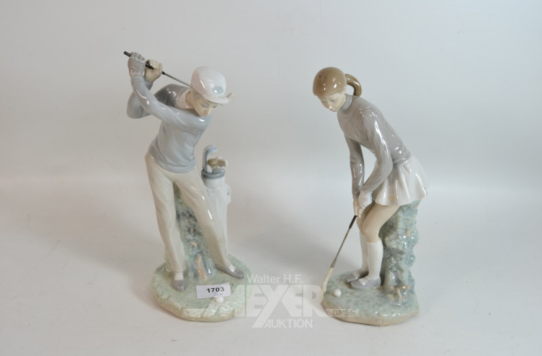 2 Porz.-Figuren ''Goldspieler/in''