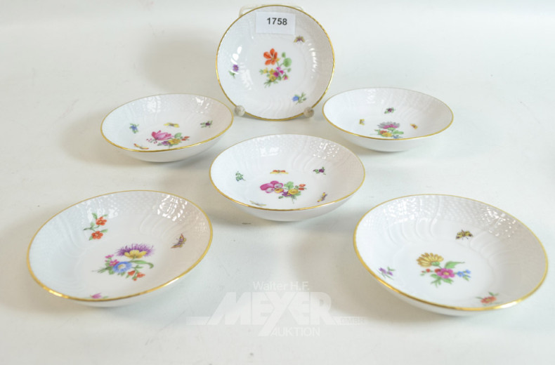 6 Beistellteller ''KPM''