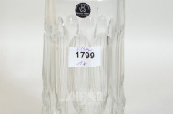 Kristall-Vase mit Silbermontierung,