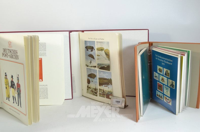 3 Alben: 1x Briefmarken Deutschland