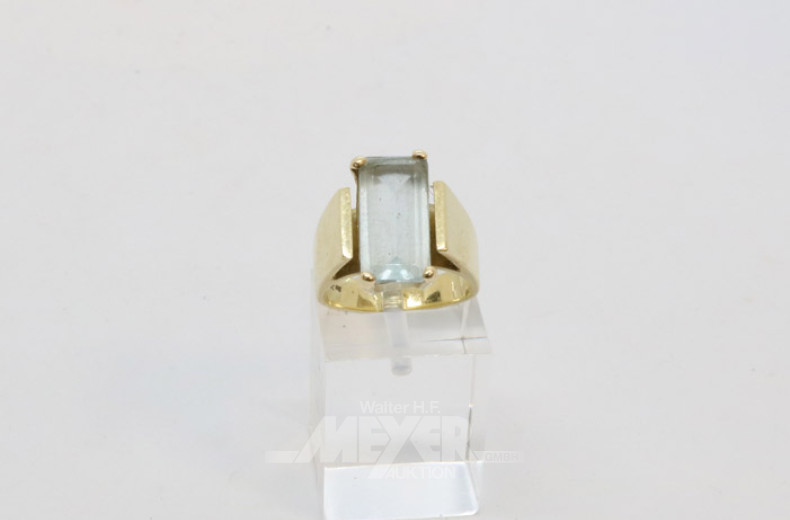 Damenring, 585er GG, besetzt mit