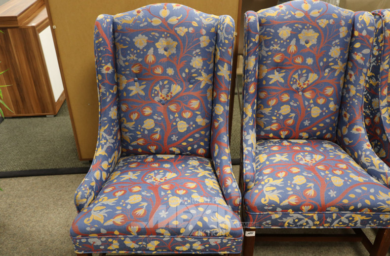 3 Ohren-Sessel mit Stoffbezug: