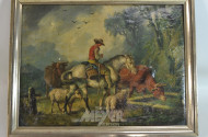 Gemälde ''Bauer mit Tieren''