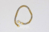 Kettenarmband, 750er GG/WG