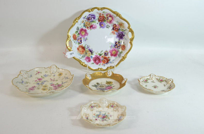 5 Porz.- Schalen, ROSENTHAL,