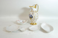 5 versch. Porz.- schalen,
