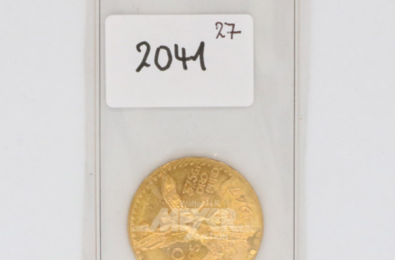 Goldmünze ''50 Pesos'' Mexicanos