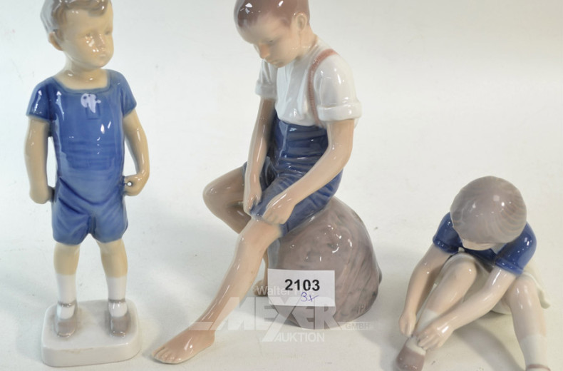 3 Porz.-Figuren ''Kinder'' B & G