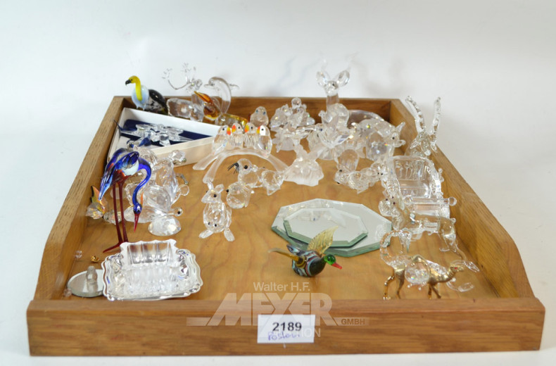 Posten Glas- und Kristallfiguren