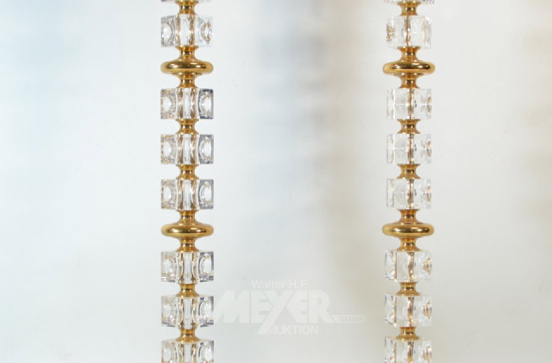 Paar Standkerzenleuchter, Messing mit