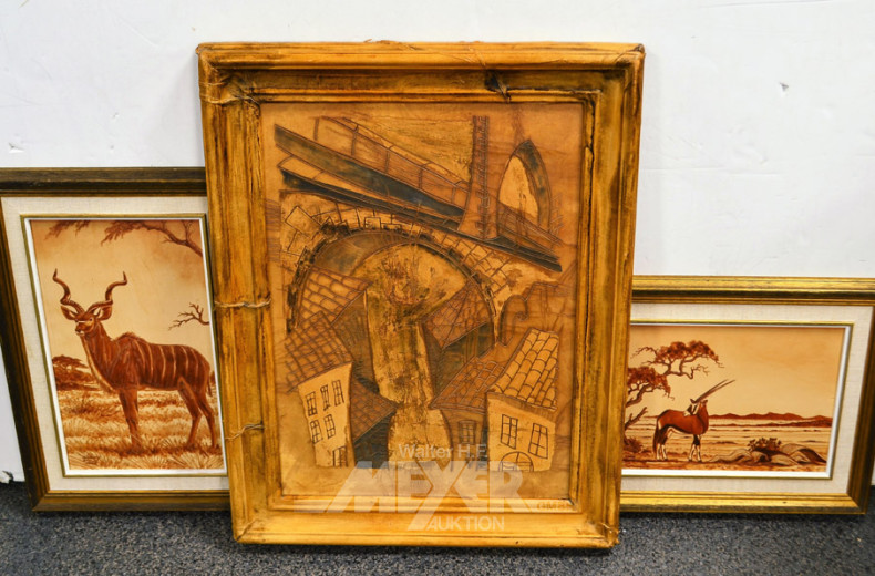 6 versch. Bilder ''ägyp. Darstellungen