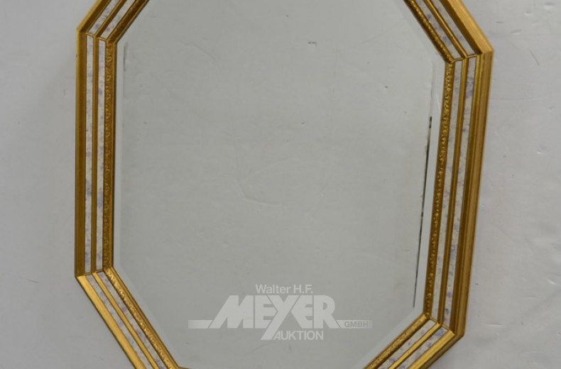 Wandspiegel, goldf. Holzrahmen,