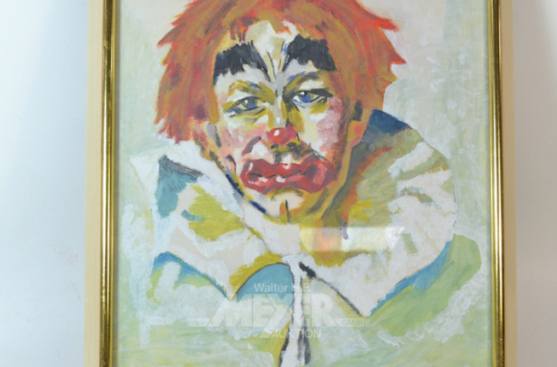Aquarell ''Clown''