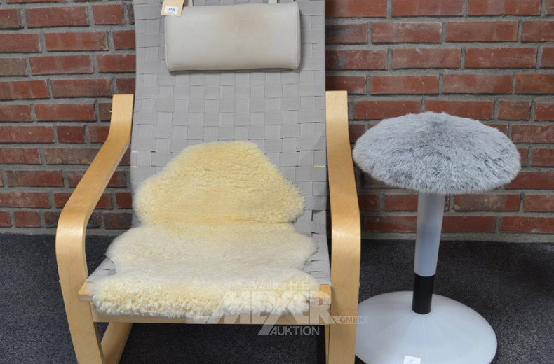 Armlehnsessel, Buchengestell,