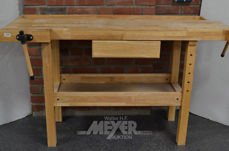 Werkbank, Holz, 2 Spannstöcke,
