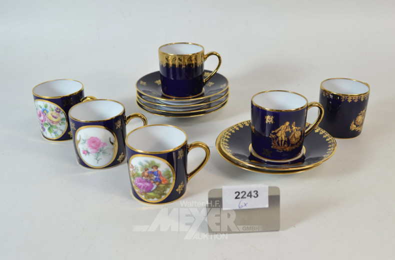 6 Porz.-Mokkagedecke, LIMOGES