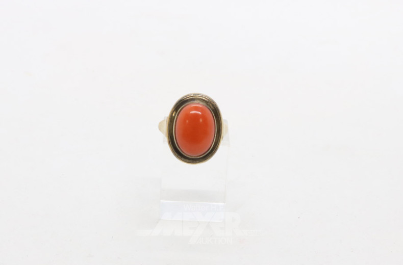 Damenring, 333er GG, besetzt mit