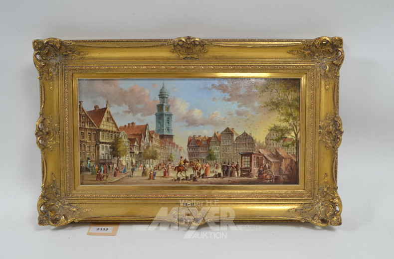 Ölgemälde ''Stadtansicht Hamburg''