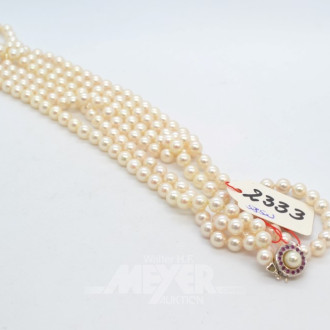 2 Perlenketten (1 x 585er GG-Schließe)