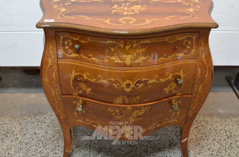 kl. Barock-Stil-Kommode, 3 Züge,