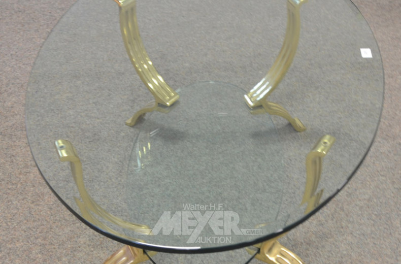 Glas-Couchtisch, 2 Lagen,