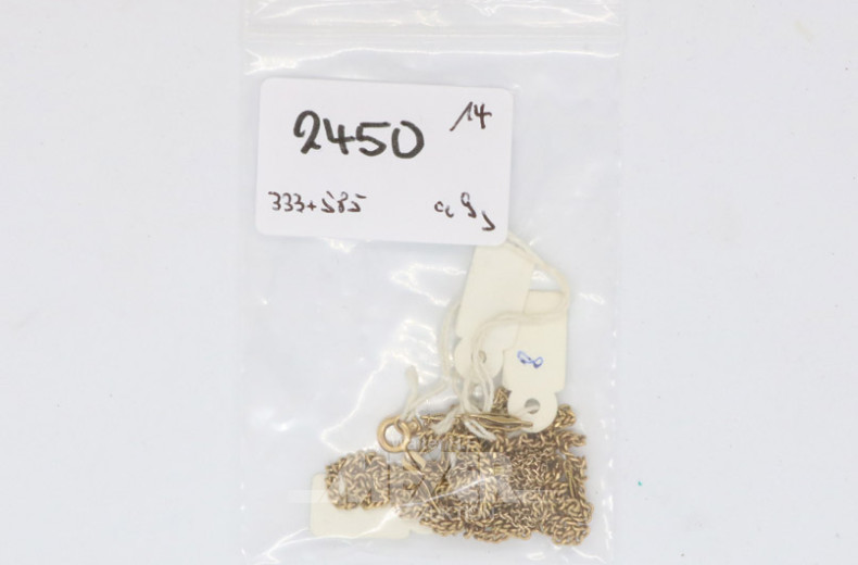 3 Teile Bruchgold, 333er/585er GG