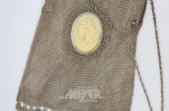 Abendtasche, Silber, mit Gemmenbildnis