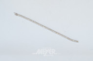 zartes Armband, 750er WG, besetzt mit