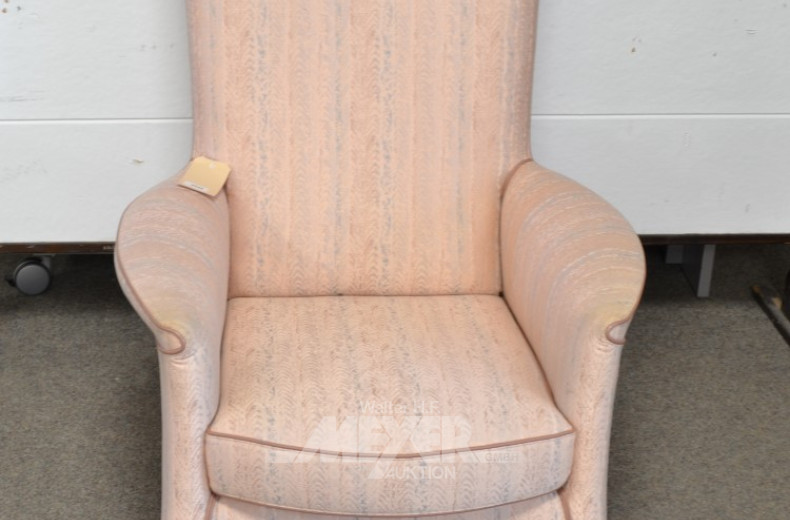 Armlehnsessel, Bezug Stoff rosé/beige