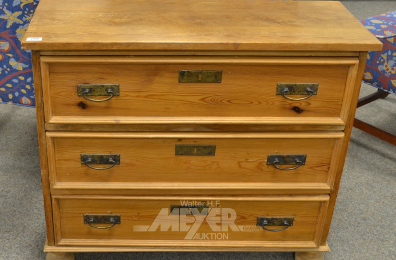 Kommode, Weichholz, 3 Züge