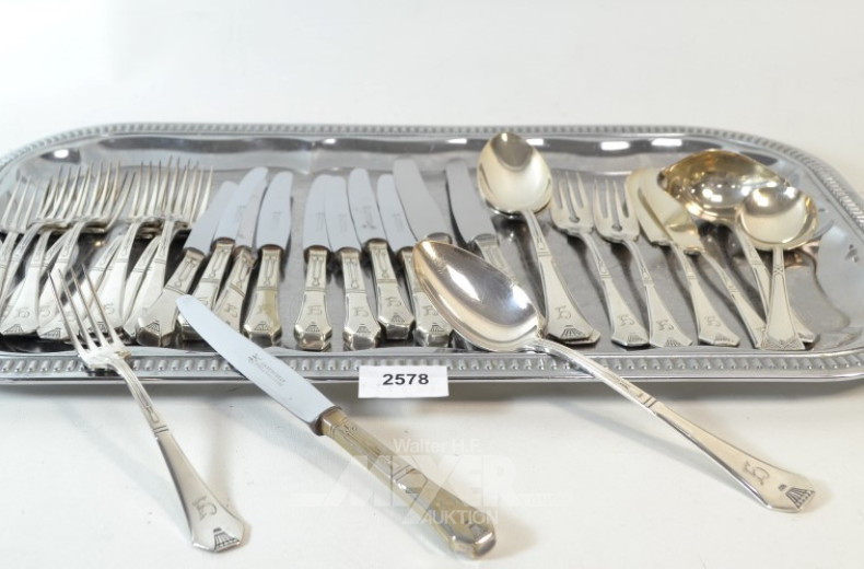 Besteck, 90er Auflage, Jugendstildekor,