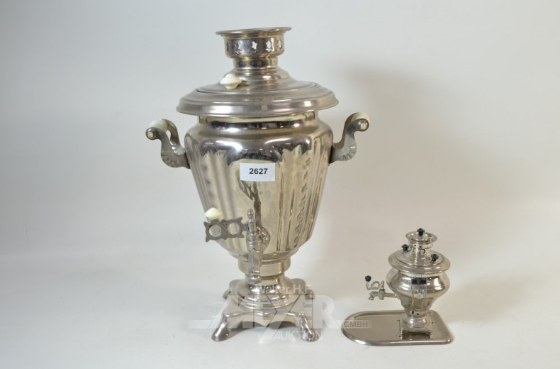 Samowar, Metall, Höhe: 38 cm