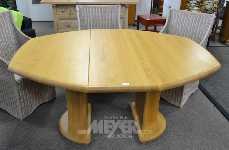 Esszimmertisch, ausziehbar, Buche