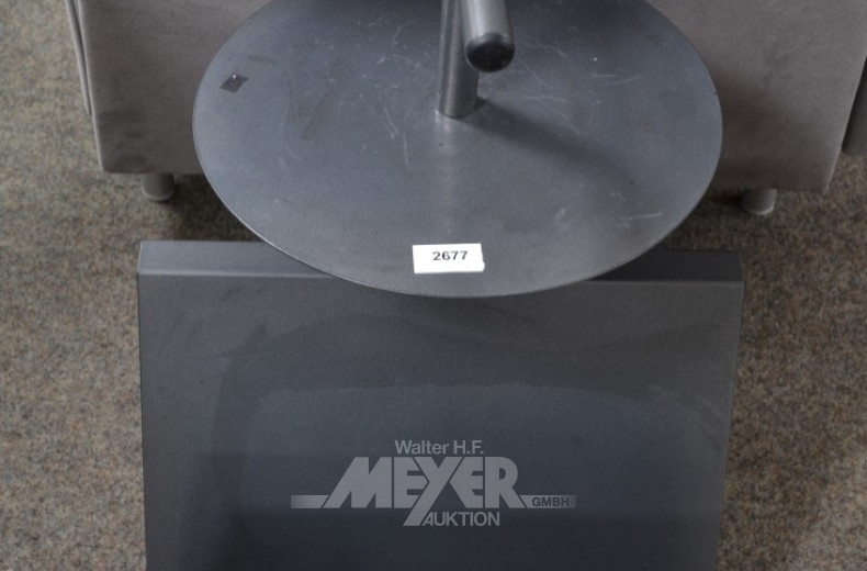 Zeitungsständer, Metall grau