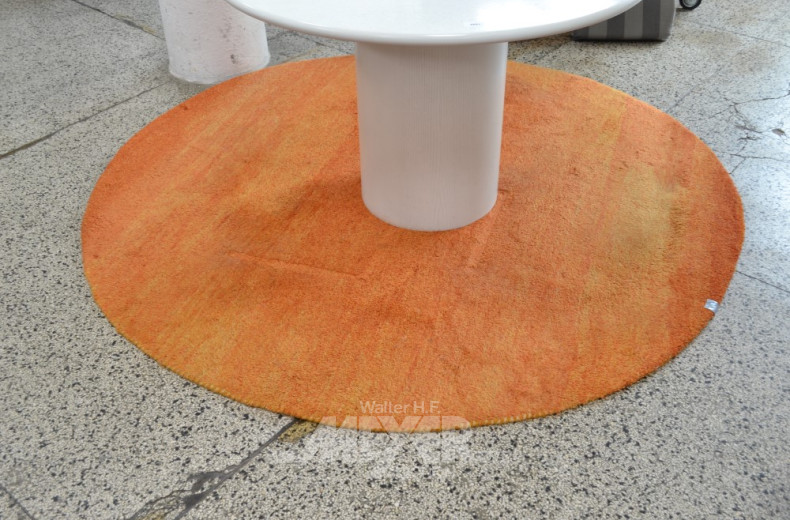 runder Teppich, orange, Ø 190 cm