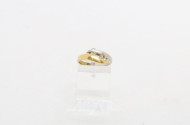 Damenring, 750er WG/GG, besetzt