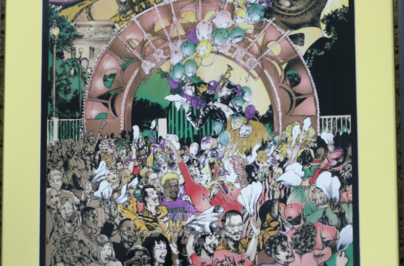 gr. Plakat ''New Orleans Mardi Gras,