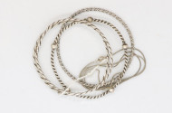 Kettchen und 1 Armreif, Silber