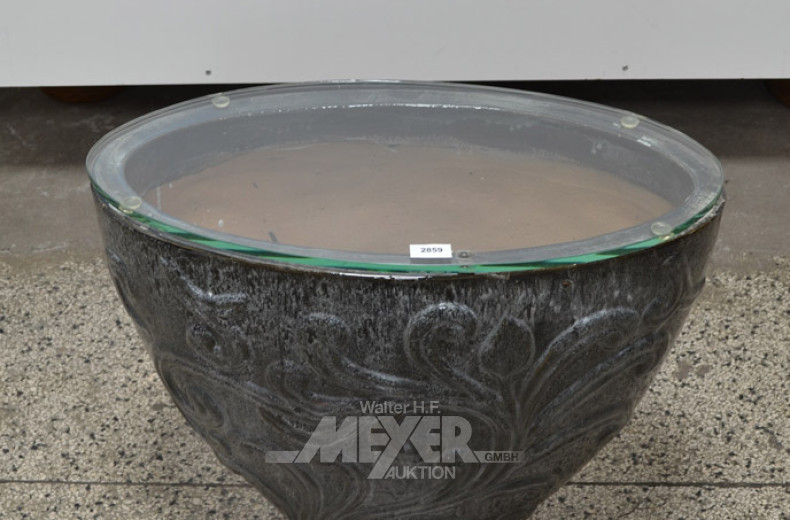 Blumenübertopf, Keramik ''Blumendekor''