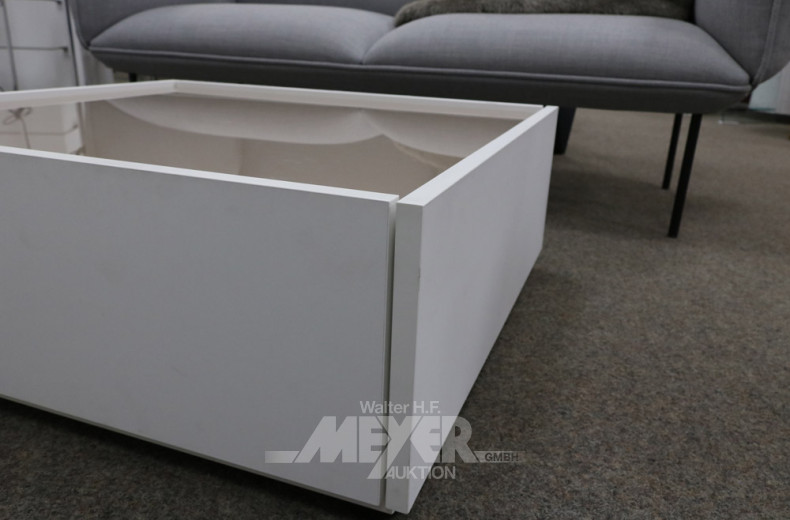 Couchtisch, Dekor diamantweiß,