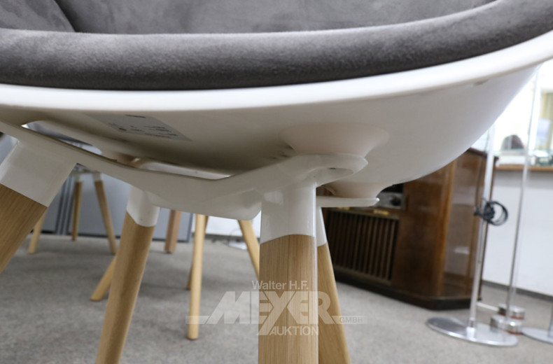 4 Schalenstühle, Fabr.: KUSCH & CO.