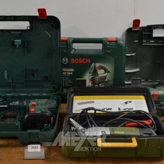 3 Handmaschinen ''Bosch'', je mit Koffer:
